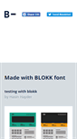 Mobile Screenshot of blokkfont.com