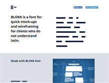 Tablet Screenshot of blokkfont.com
